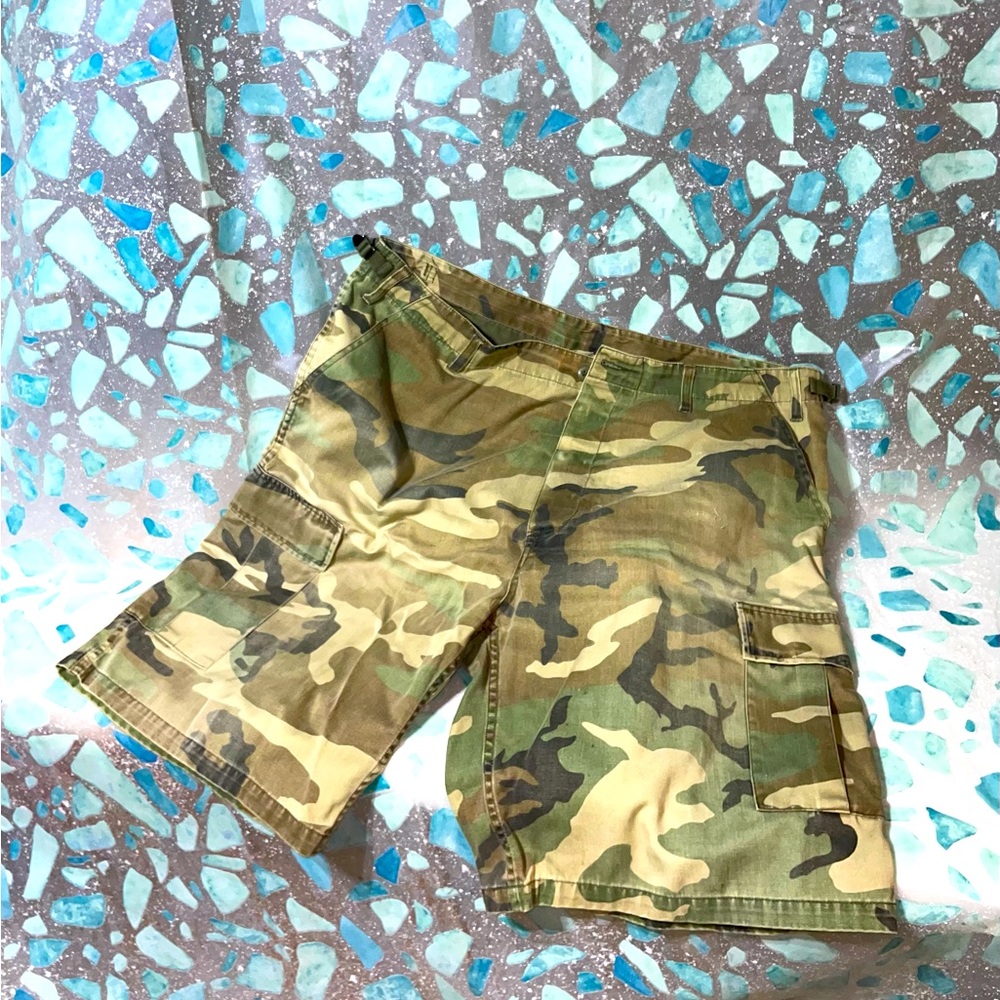 Guide Gear Men’s Camo Cargo Shorts 100% Cotton PREOWNED